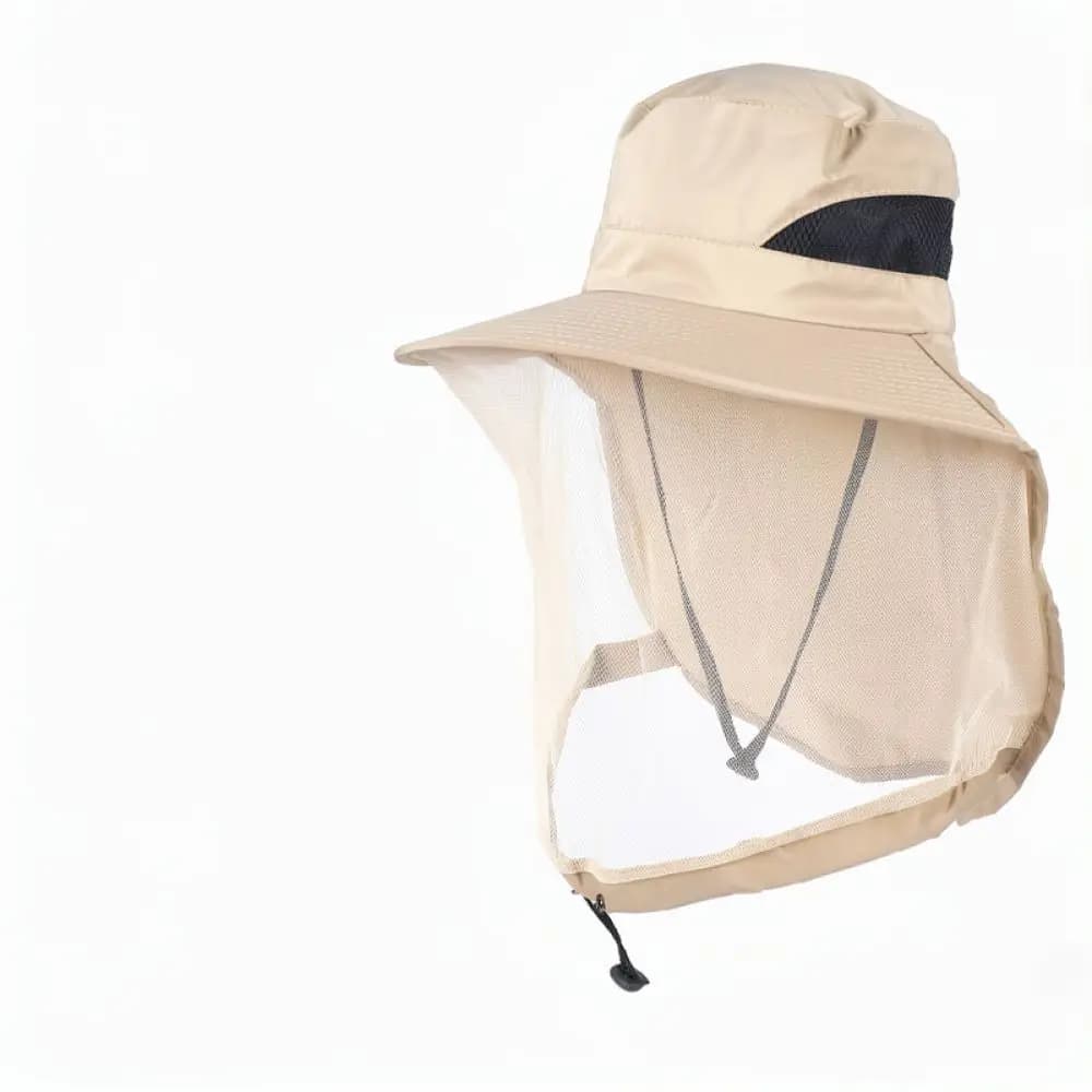 Anti Mosquito Fishing Hat Sun Protection Mesh Veil Cap Breathable Head Net Gear Outdoor Hiking Camping Bee Keeper