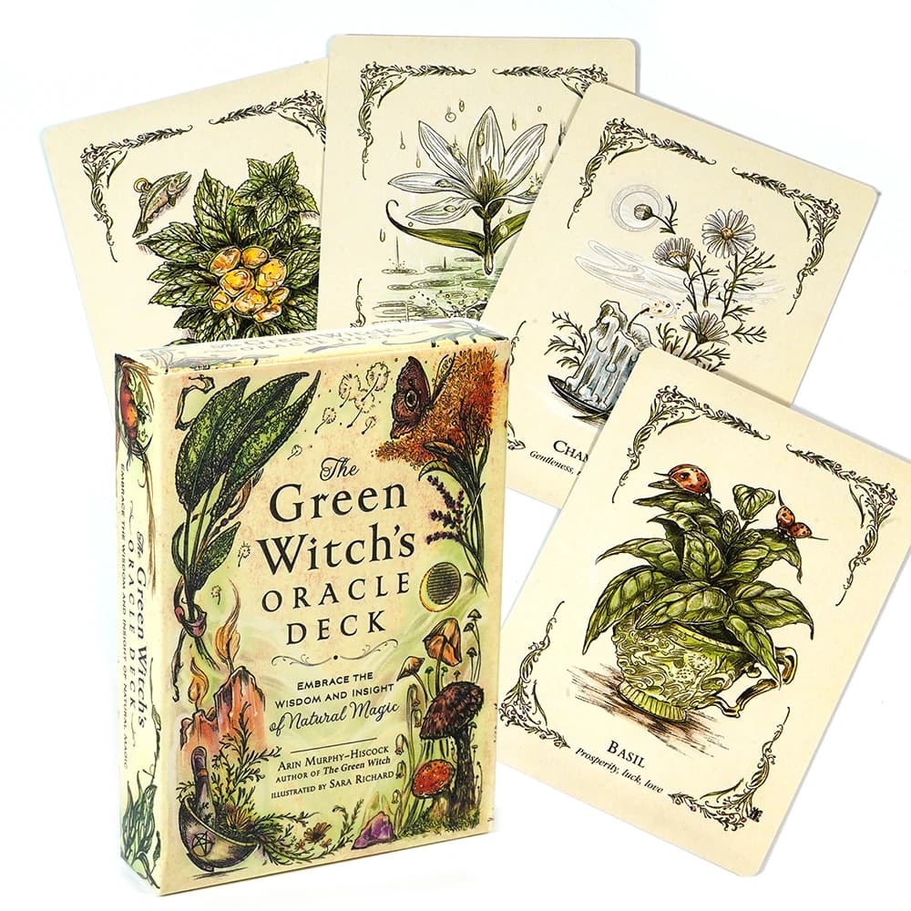 The Green Witch's Oracle Deck Embrace the Wisdom and Insight of Natural Magic Green Witch Witchcraft Series Tarot Cards