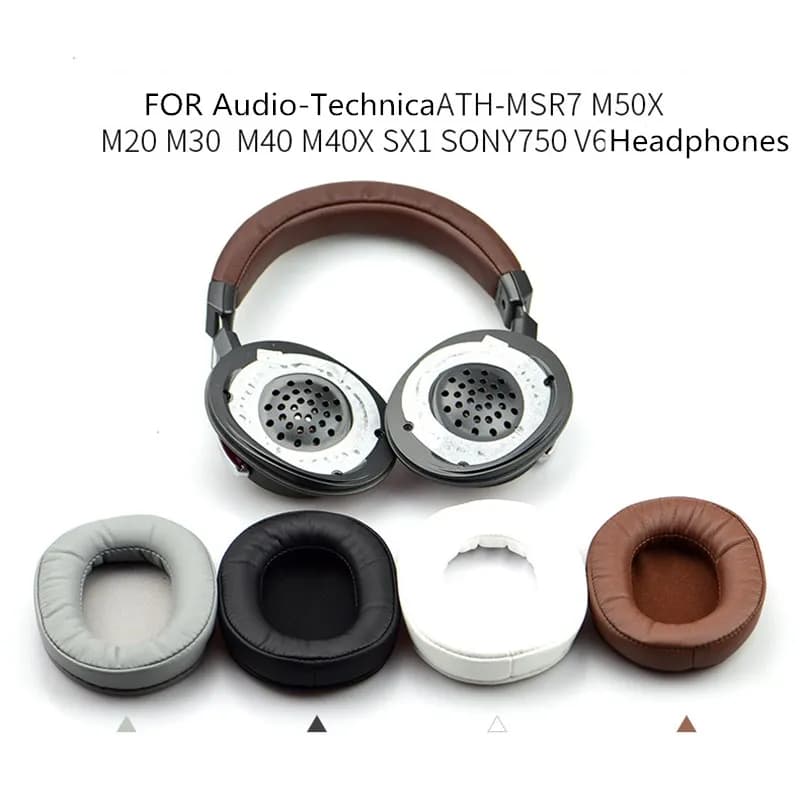 NUNUVVV Memory Foam Earring Bearings for Audio-Technica ATH-MSR7 M50X M20 M40 M40X SX1 Headphone Earring Bearings,