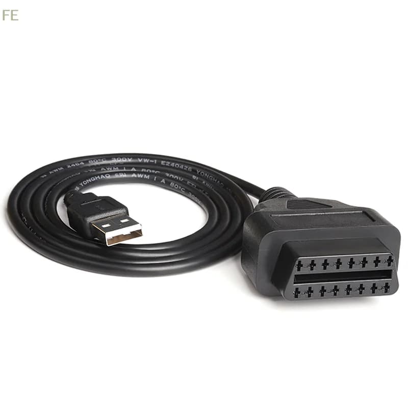 [F] 1 pz Nuovo Cavo Adattatore da OBD a USB a 16 Pin per Ricarica e Diagnostica - Accessori Auto