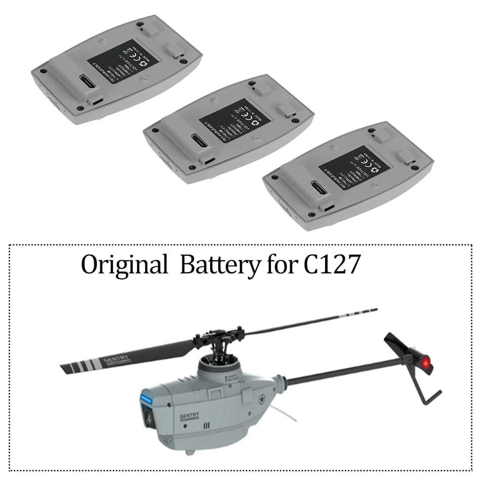Batteria originale RC ERA per pezzi di ricambio per elicotteri C127 RC