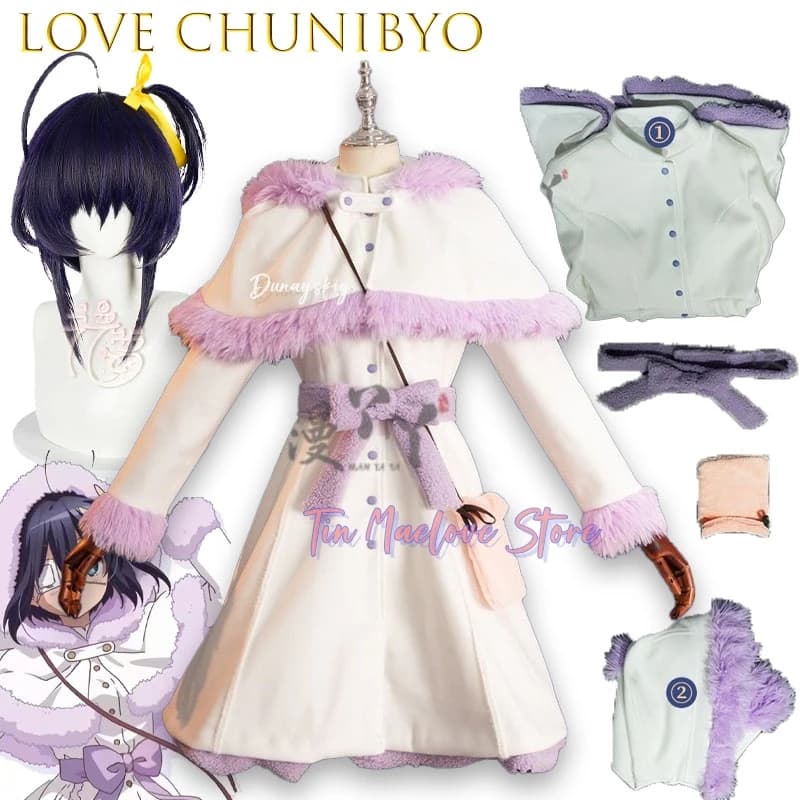 Costume Cosplay Dunayskiy Chunibyo Other Delusions Takanashi Rikka, Winter Mantle, Uniform Dress, Halloween Party Clothing