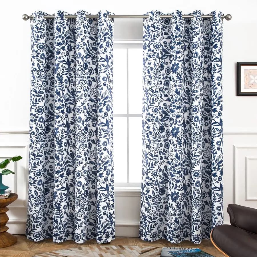 Dark Curtains Julia to Double Layer with Thermal Insulation and Energy Saving, 2 52 Inches Panels Each