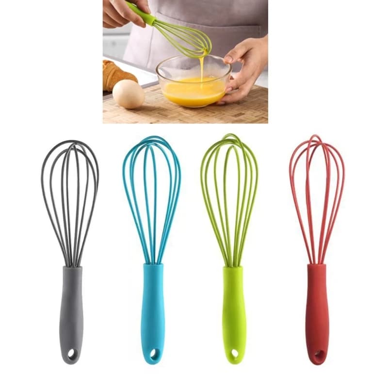 Piccolo frullatore per uova in silicone Cucina facile da usare Comodo pratico Mini uova Frusta per panna Schiuma multifunzione