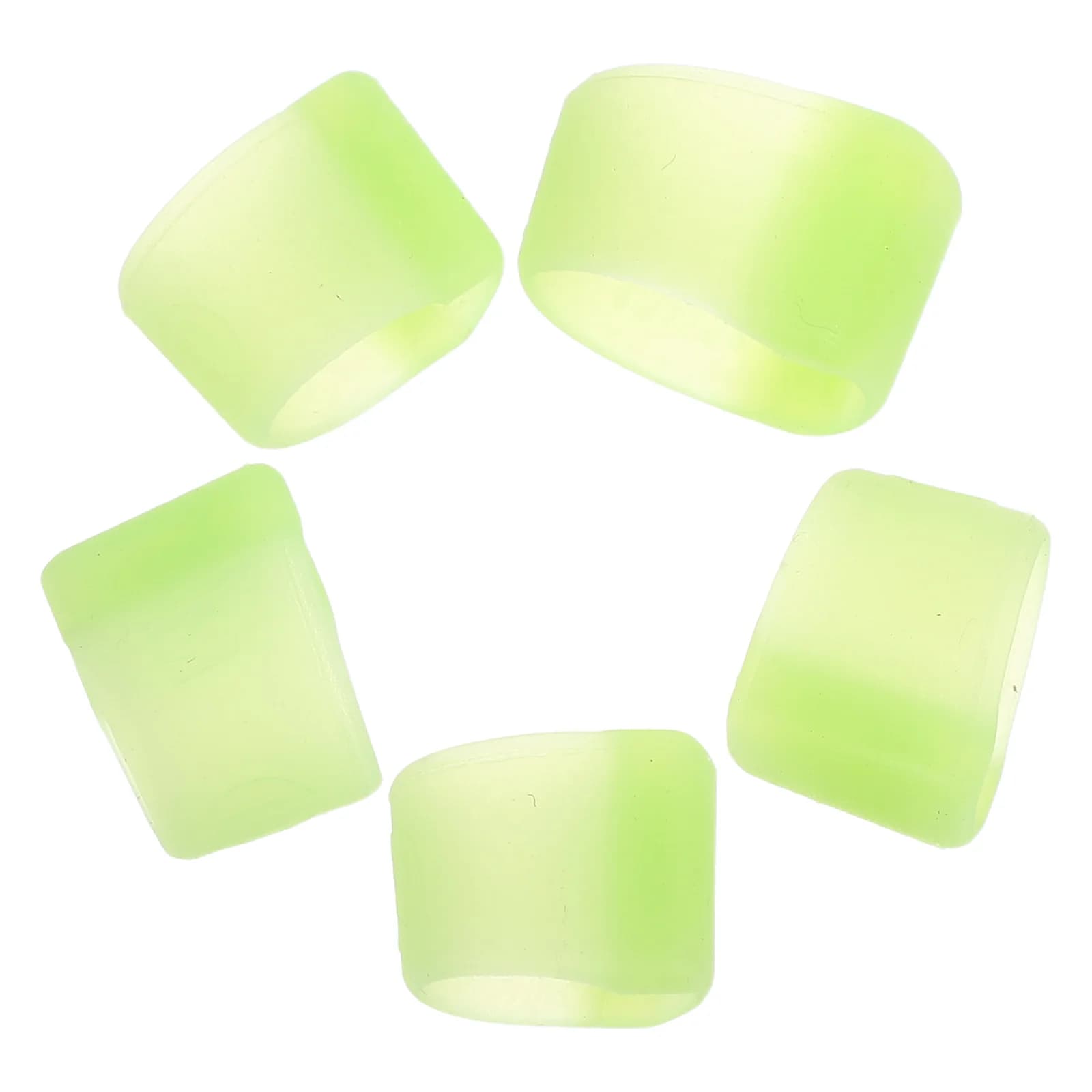 5 pezzi protezioni per dita Pipa coperture per unghie in silicone per principianti plettri morbidi e durevoli impugnatura antiscivolo pratica performance chitarra