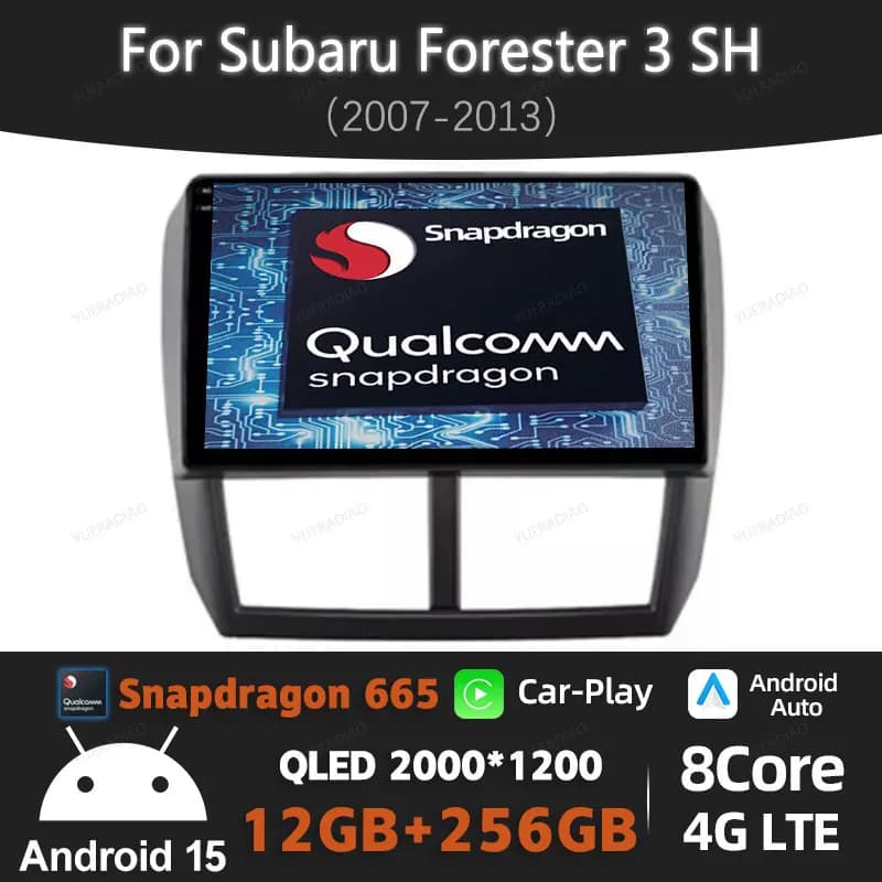 Android 15 Autoradio Per Subaru Forester 3 SH 2007 - 2013 Per Subaru Impreza GH GE 2007 - 2011 Lettore Multimediale 4G WIFI NAVI BT
