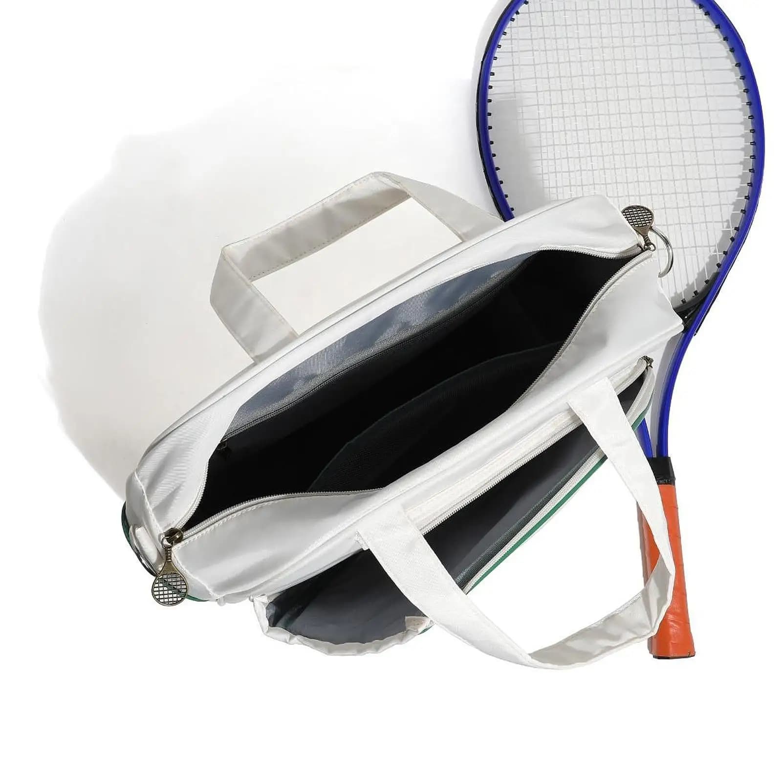 Lightweight tennis bag with adjustable shoulder strap, tennis rack bag