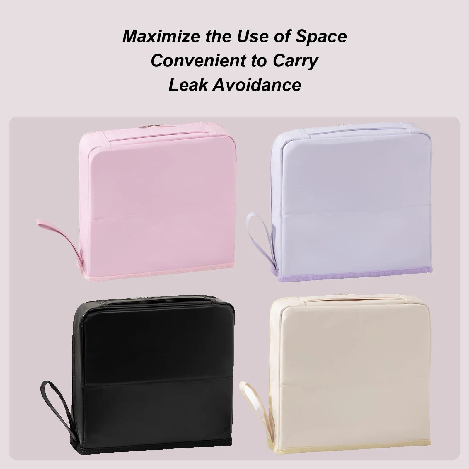 Travel Makeup Bag Stand up Make-up Bag Waterproof Portable Case With Split Organizer for Home Camping Toiletries