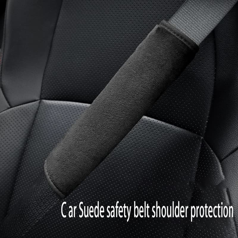 2 pezzi copricintura di sicurezza per Auto Pu traspirante universale copricintura di sicurezza per Auto protezione per cuscino cinture di sicurezza protezione per le spalle
