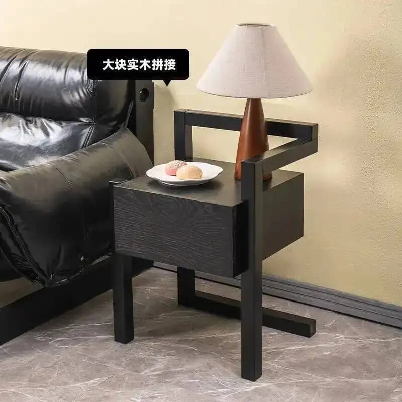 Comodini Moderni con Luce, Tavolini di Lusso Creativi per Camera da Letto, Scaffali Laterali per Soggiorno e Divano