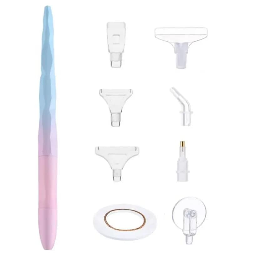 Strumenti per pittura artistica con diamanti 5d Kit punto croce Strumenti con diamanti Penna colorata Punte diamantate Piatto diamantato medio in argilla