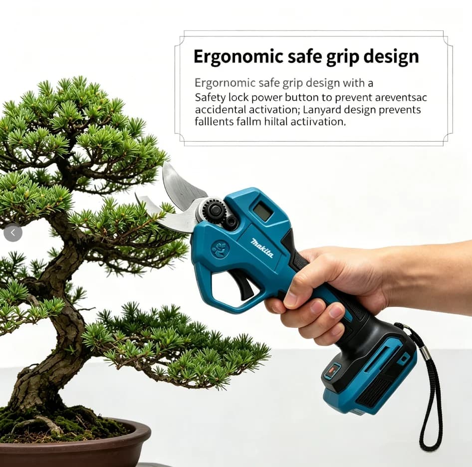 Makita 18V Brushless Cordless Electric Pruning Shears, Multifunctional Scissors for Fruit Tree Branch Cutting, Bare Tool
