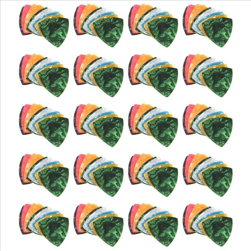 HOES-200Pcs Acoustic/Electric Guitar Picks Plectrums 0.46Mm---Assorted Color