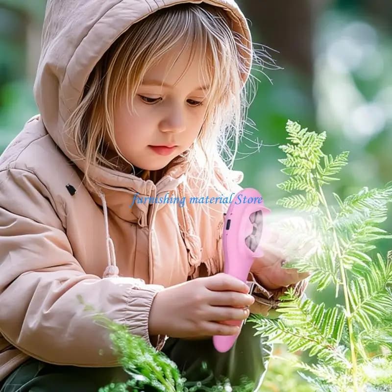 Y5GD Microscopio portatile digitale regalo educativo per bambini con zoom 300x e funzioni registrazione per divertimento