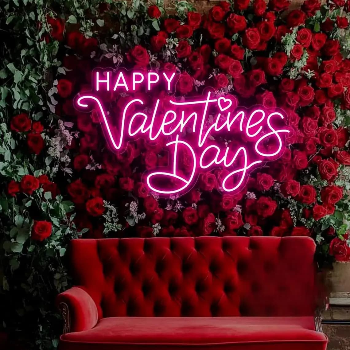 Insegna al Neon LED a Forma di Rosa per San Valentino, Luce al Neon USB Dimmerabile per Ristoranti, Hotel, Decorazioni Romantiche per Eventi di San Valentino