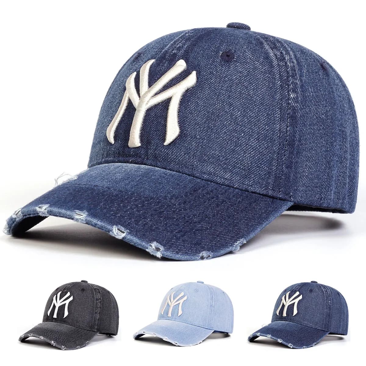 Berretti da baseball da cowboy con ricamo a lettera unisex Cappelli casual regolabili per esterni primaverili e autunnali Cappello per protezione solare