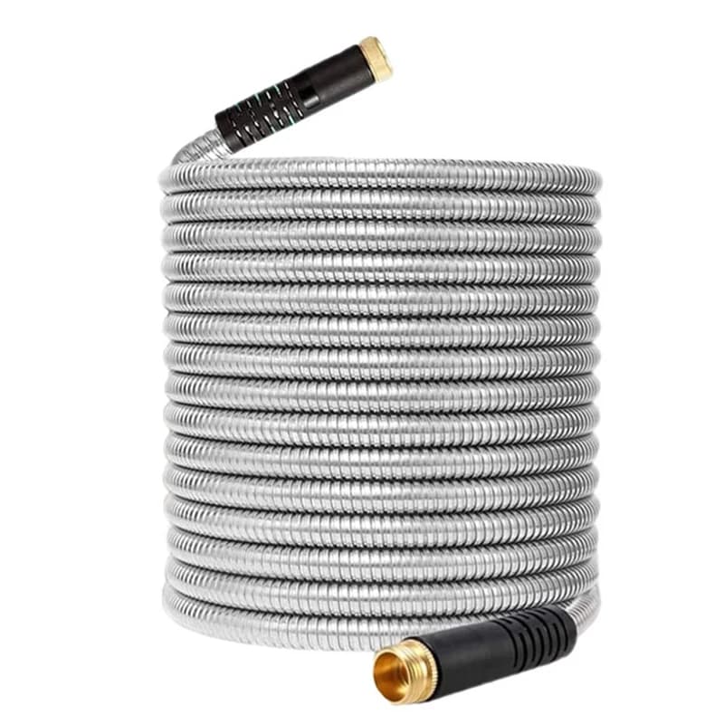 Tubo Flessibile Espandibile in Acciaio Inox ad Alta Pressione, Tubo per Lavaggio Auto, Tubo per Irrigazione Giardino, Multifunzionale, per Pulizia e Giardinaggio