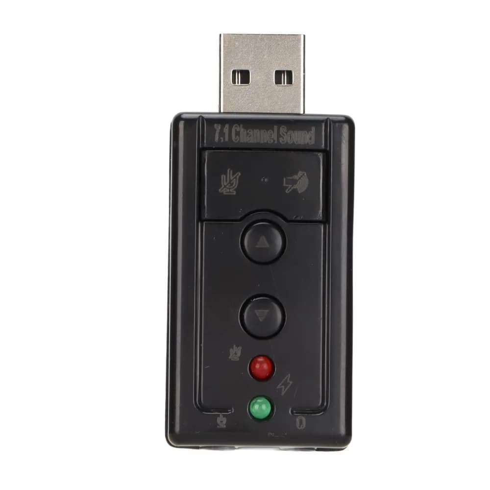 Scheda Audio Virtuale con Amplificatore Interno e Controlli del Volume, Porte da 3,5mm e Microfono, Adattatore Audio 7.1 Canali