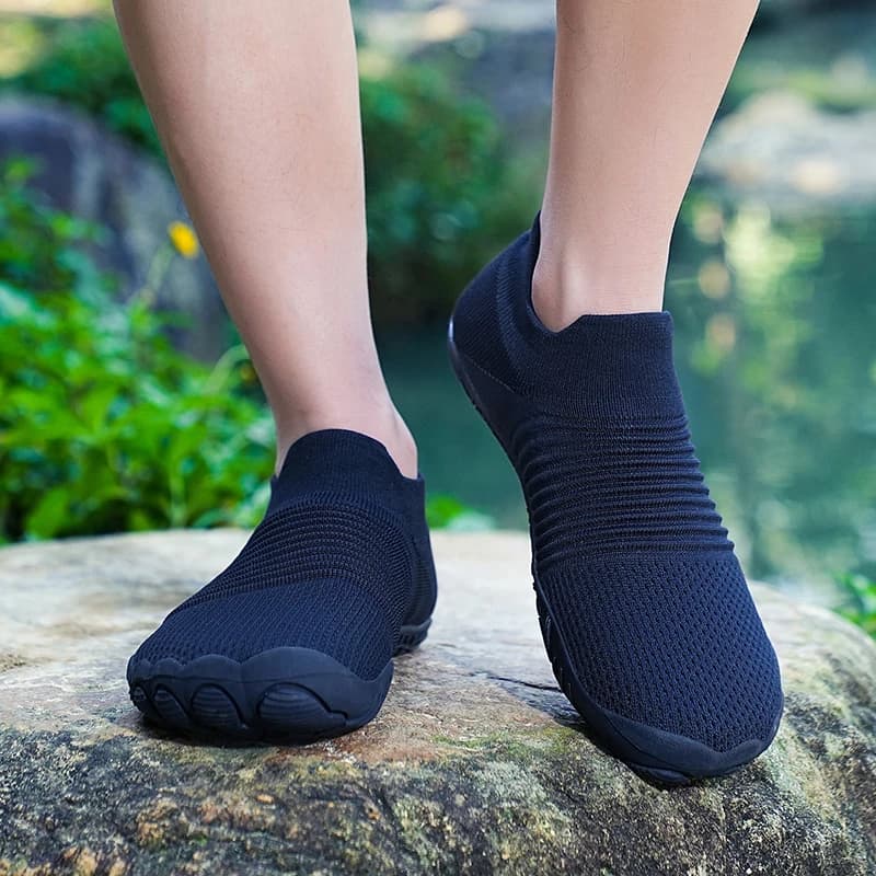 Men'S Minimalist Five Finger Wide Toe Casual Barefoot Shoes Minimalist Running Shoes Trendy One Step Kick