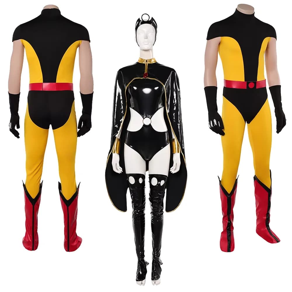 Wolf Logan Cosplay Bodysuit Storm Ororo Munroe Cosplay Jumpsuit Belt Gloves Boot Covers Halloween Carnival Dress Costume Disguis