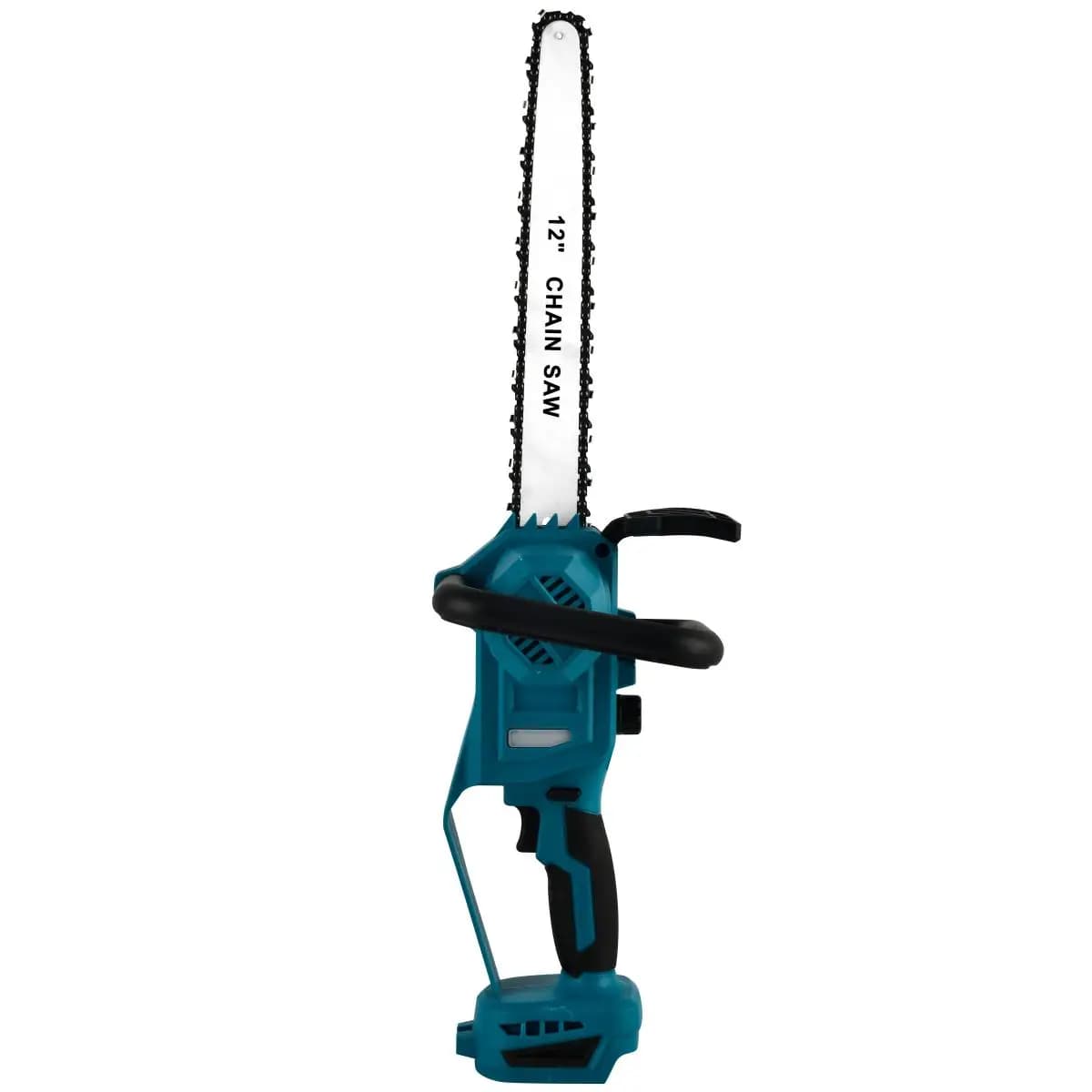 Motosega elettrica blu senza fili da 12 pollici 600W Utensile elettrico per motosega per lavorazione del legno senza spazzole portatile per batteria Makita 18V