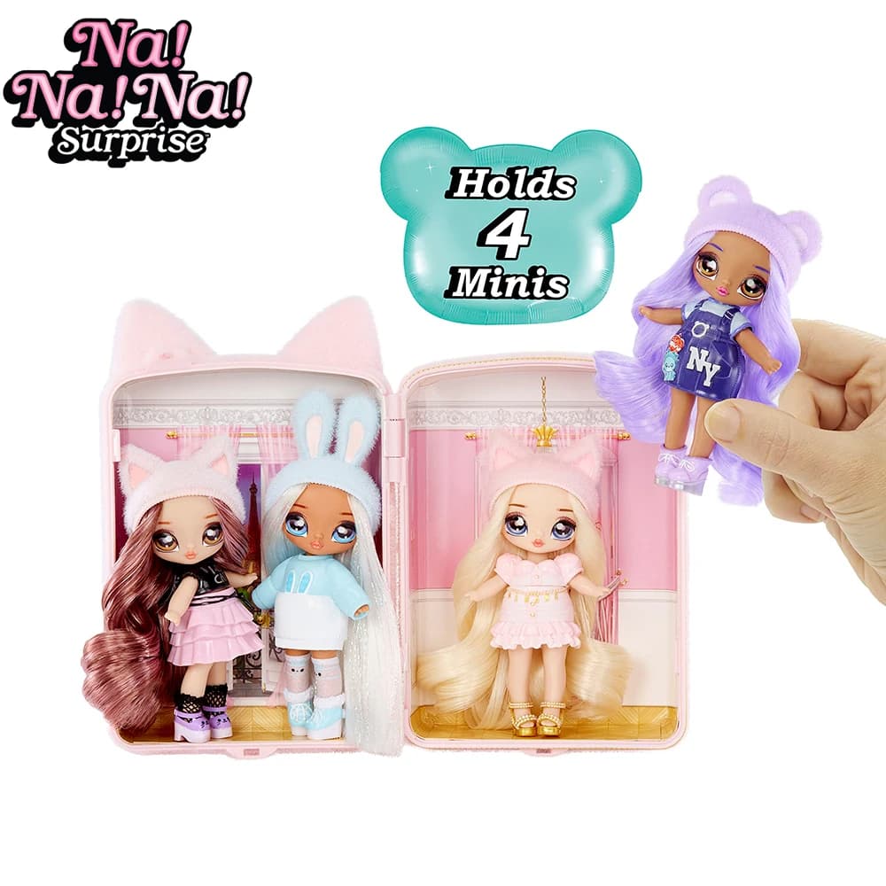 Set di mini zaini a sorpresa Nanana per bambole in cotone, accessori per bambole alla moda, per ragazze, giocattoli per case da gioco, bambole a sorpresa