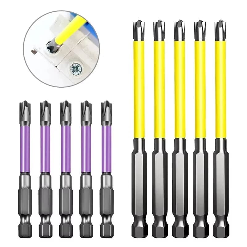 10pc Elettricista Specifica Manico Esagonale Cacciavite Antiscivolo 65-110mm Set di Strumenti di Smontaggio Bobina Magnetica a Forma di Croce