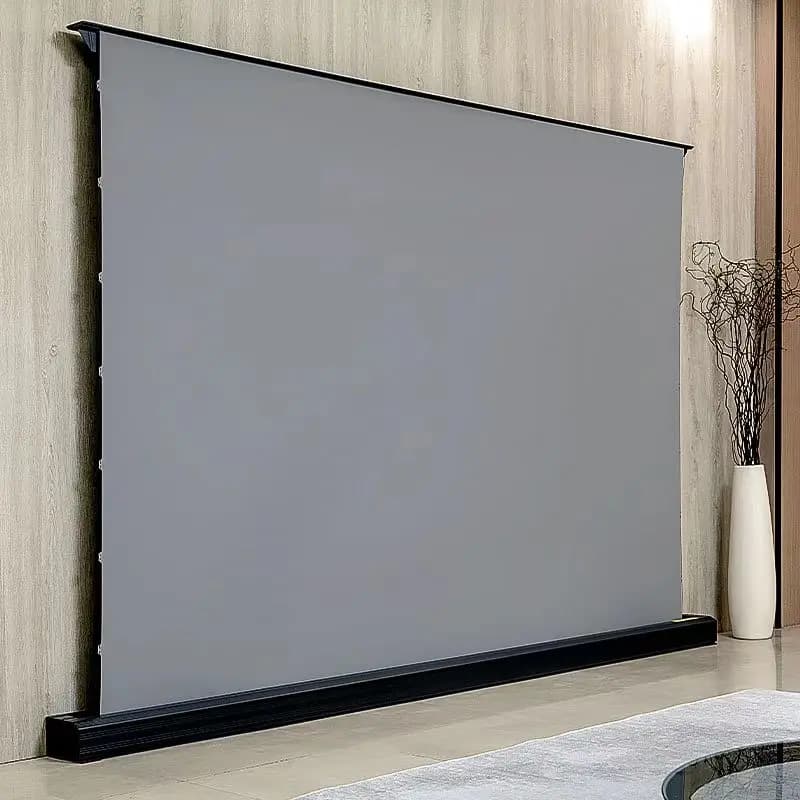 120 Inch 4:3 Anti Light Motorized Floor Rising Electric Projector Screen High Definition For Home Office Use