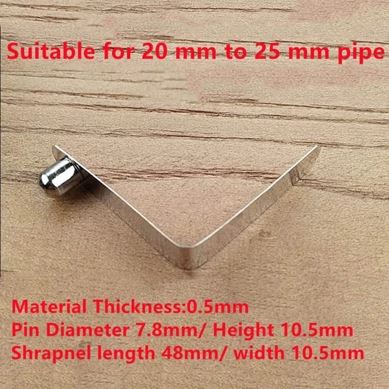 50 pz 8mm pulsante singolo chiusura a scatto clip a molla in acciaio morsetti a spinta durevoli per roulotte kayak paddle tenda palo campeggio esterno
