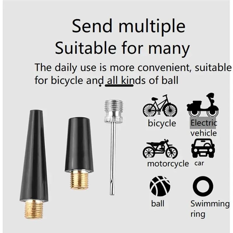 【AD10~】 Bicycle Pump Motorcycle Electric Bicycle Mountain Bike High-Pressure Pump Mini Ball Cycling Air Hand Pump Tire Inflator