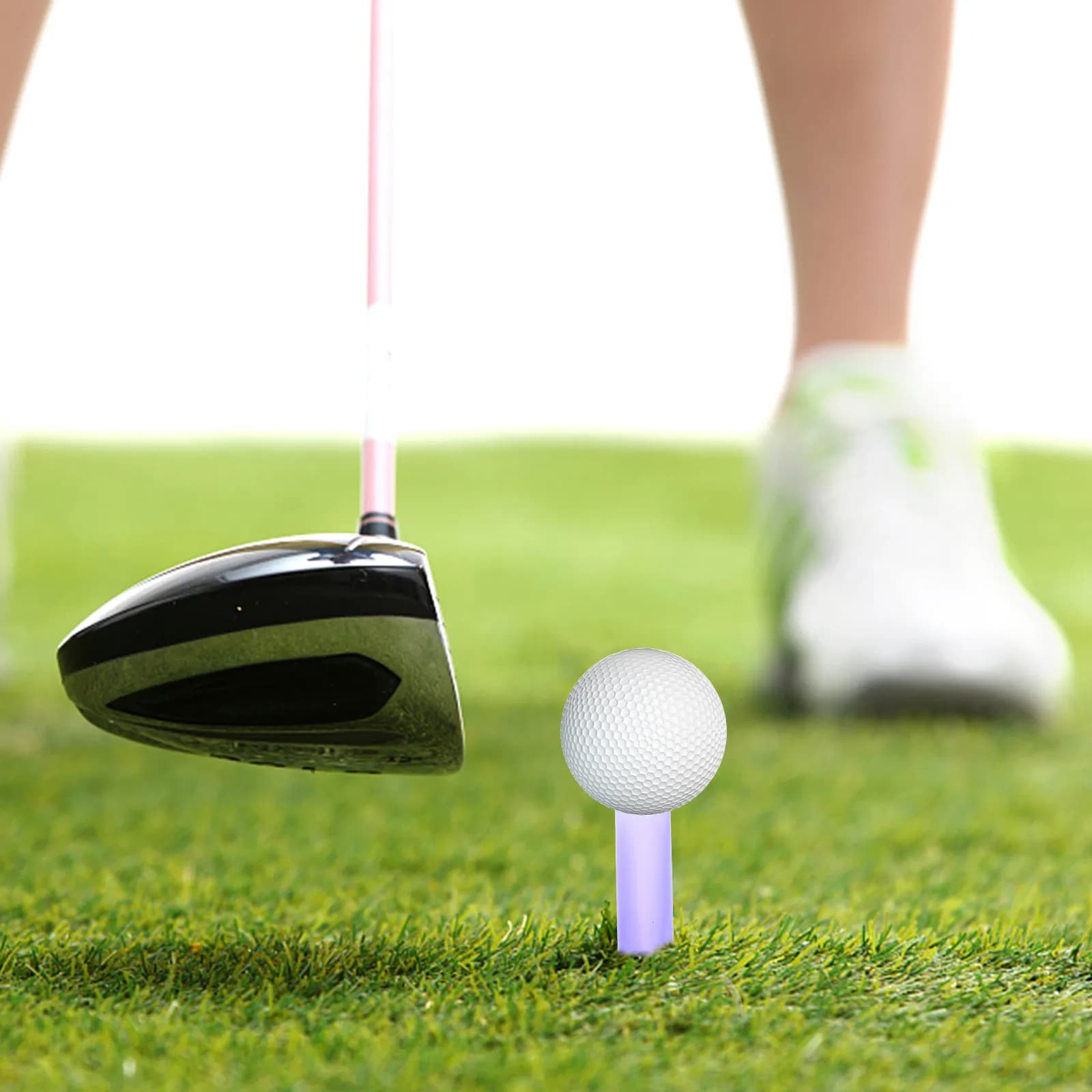 5 supporti per palline da golf in gomma flessibili per la pratica indoor sul campo pratica, resistenti all'usura, accessori da golf, supporti per tee da golf