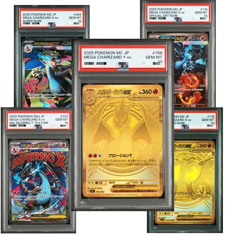 Carte Pokémon Proxy Fai-da-Te, Mazzo Iniziale 100 Carte, Mega Charizard Y Ex M2, Mega Charizard Inferno X Ex, Versione Giapponese