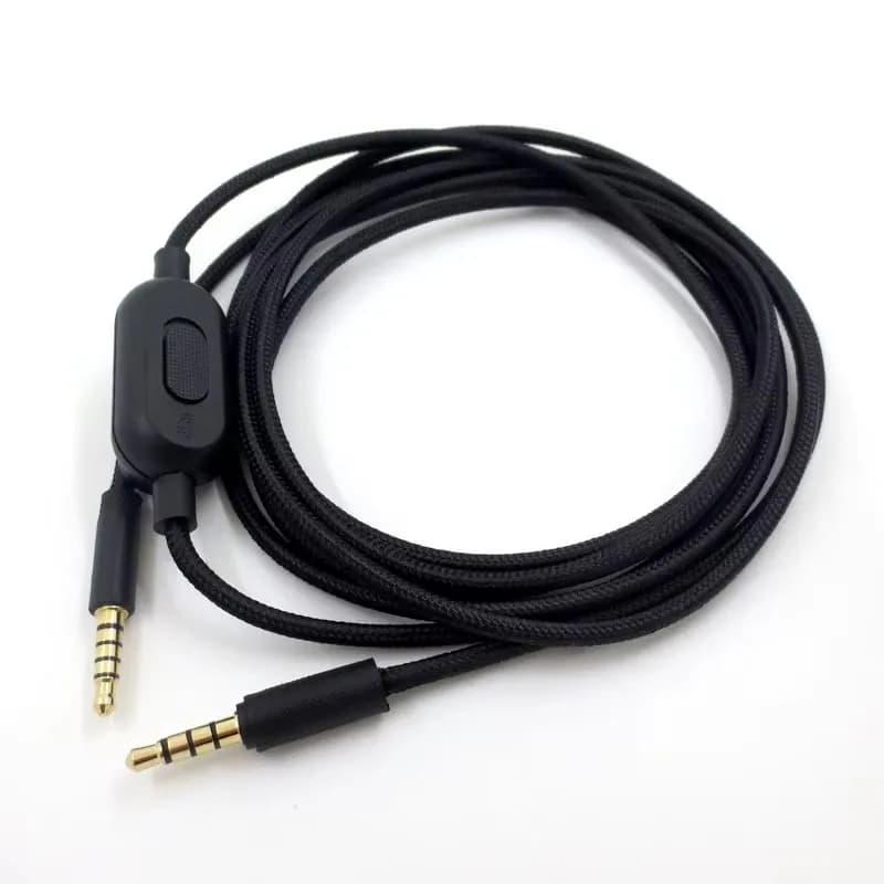 Gaming Headphone Cable Braided Earphone Cable with Volume Control and Mute Switch for Logitech G Pro G Pro X G433 G233 new
