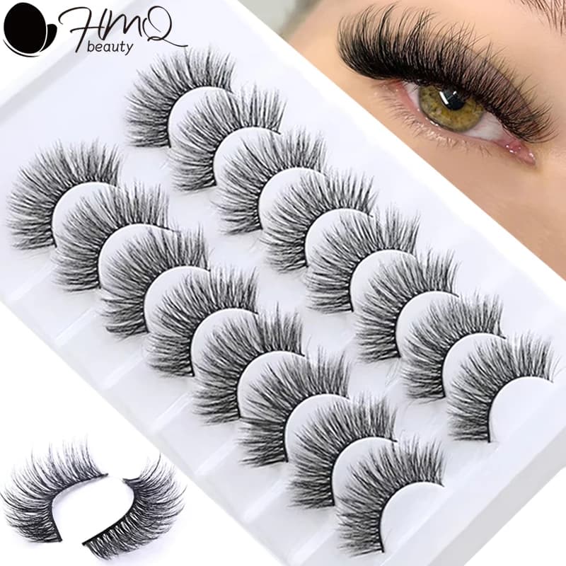 5/8 paia 3D visone ciglia finte ciglia naturali volume drammatico ciglia finte multi-stile trucco strumento estensione ciglia forniture