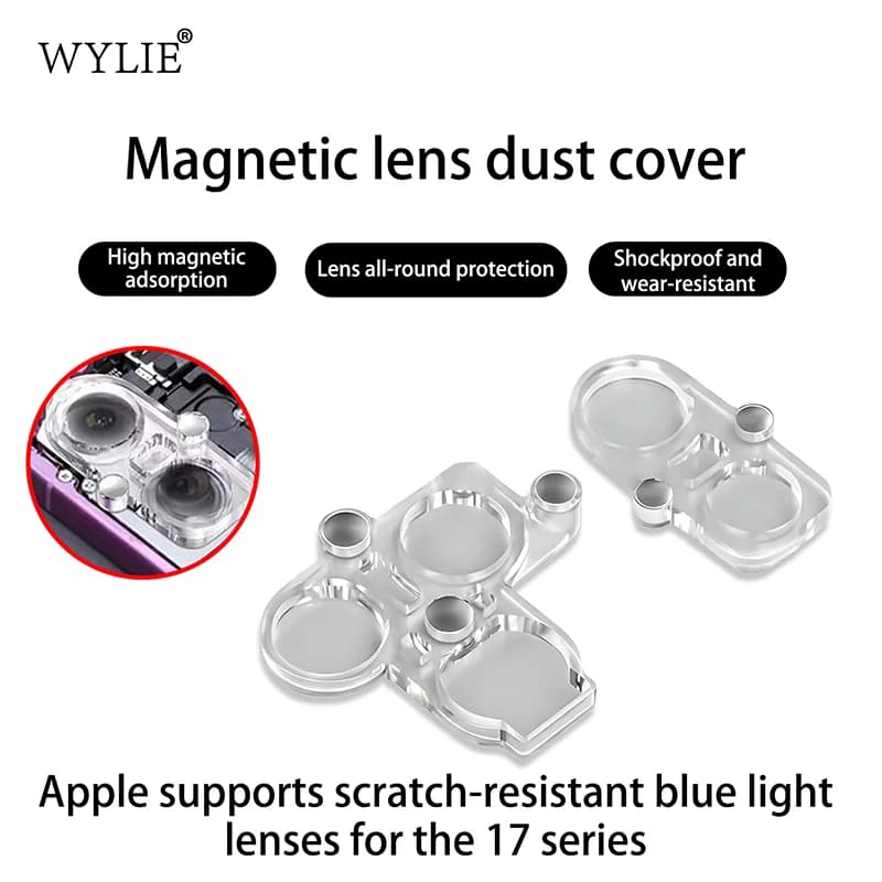 WYLIE Camera Lens Cover Magnetic Protector For iPhone x-17 Series Single/Dual/Triple Camera Lens Protection