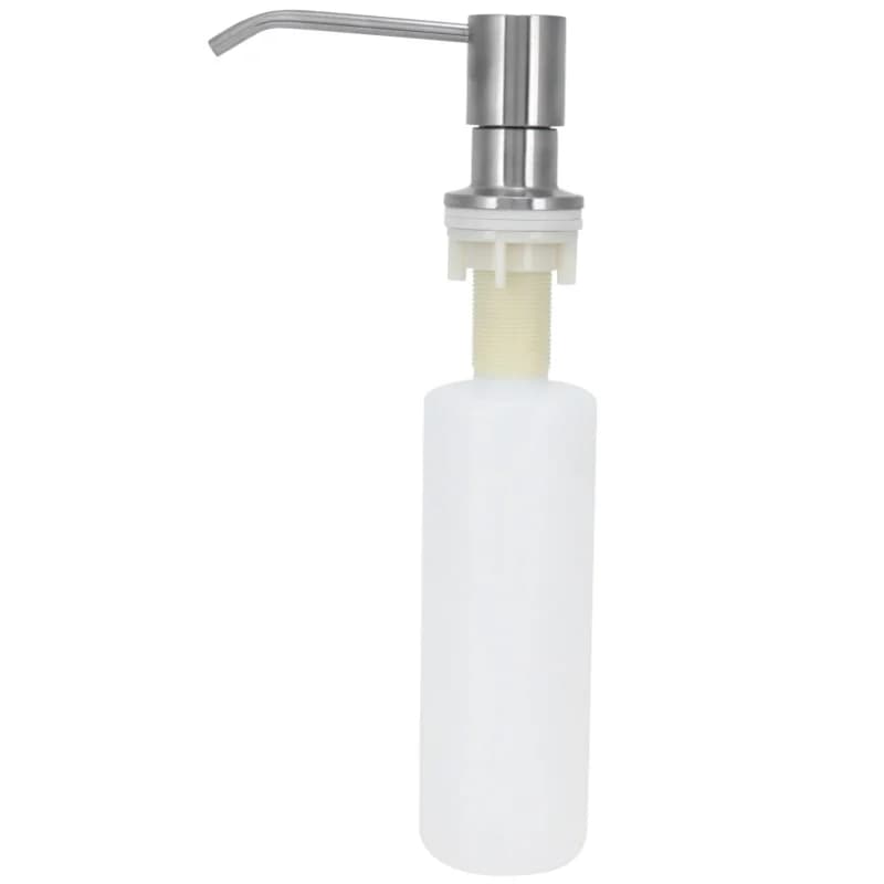Dispenser di sapone per lavello da cucina, organizer per bottiglie con pompa per lozione riutilizzabile, spazzolato