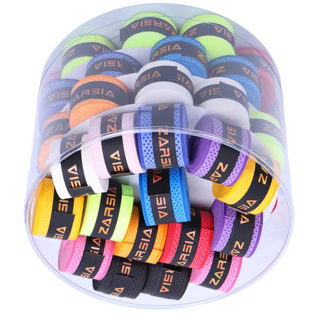 60 Pezzi ZARSIA Overgrip per Racchette da Tennis e Badminton, Impugnature Antiscivolo e Assorbenti per Racchette