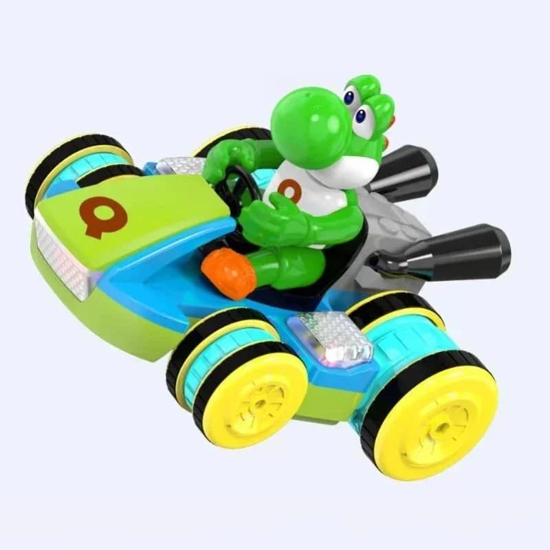 Auto Telecomandata di Mario Bros con Toad, Yoshi e Luigi, con Musica e Luci, Camion RC Kawaii Anime