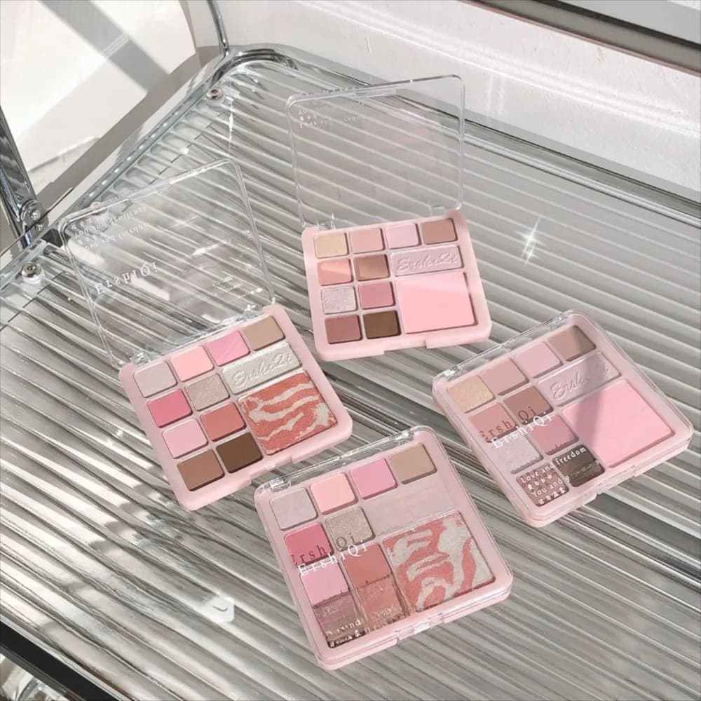 Palette Ombretti Moda 16 Colori, Palette Ombretti Nude Opachi Sfumabili, Strumento per Trucco Occhi, Ombretti con Paillettes a Lunga Durata per Donne