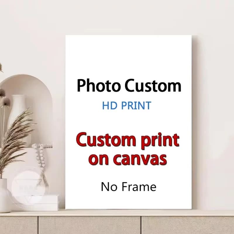 Personalized Canvas Painting custom Wedding Family Life Photos custom Posters Wall Art Custom Holiday Birthday Gifts Room Decor