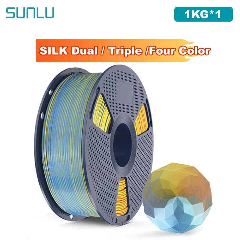 SUNLU 1KG SETA/Double/Triplo/Quattro Colors 3D Printer Filament 1.75 mm 1000 g (2.2 pounds) Filament ordered for most FDM printers