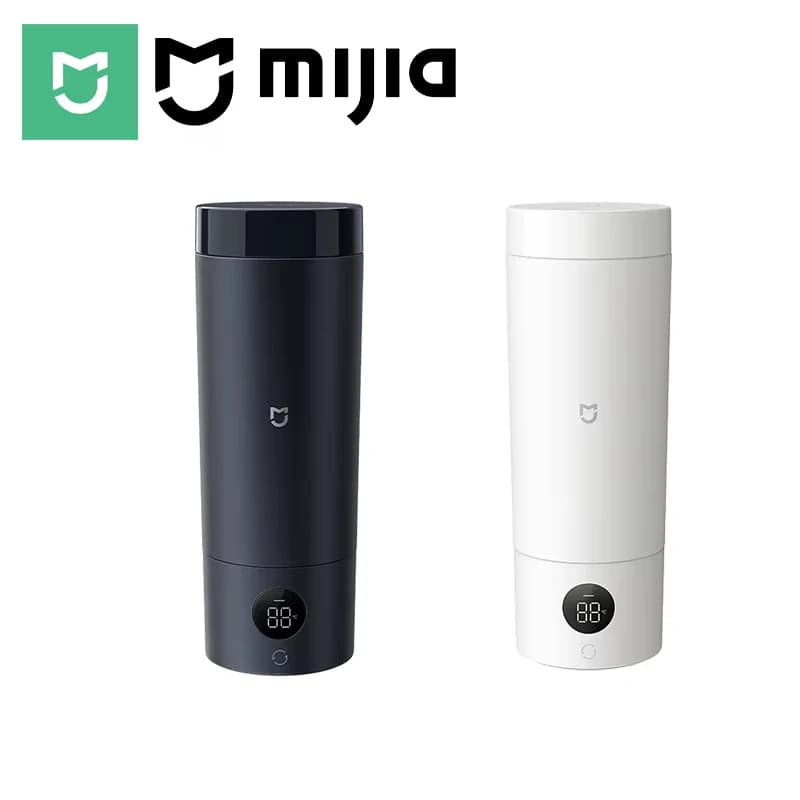 Tazza Riscaldante Elettrica Portatile MIJIA 2: 350ml, Controllo Temperatura a 6 Livelli, Mantenimento Calore per 12 Ore, Acciaio Inossidabile 316L, Ideale per Viaggi