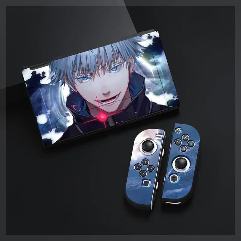 Jujutsu Kaisen Gojo Satoru Anime Custodia per Nintendo Switch Gioco NS Oled Joy Con Controller Shell Custodia morbida in TPU Accessori
