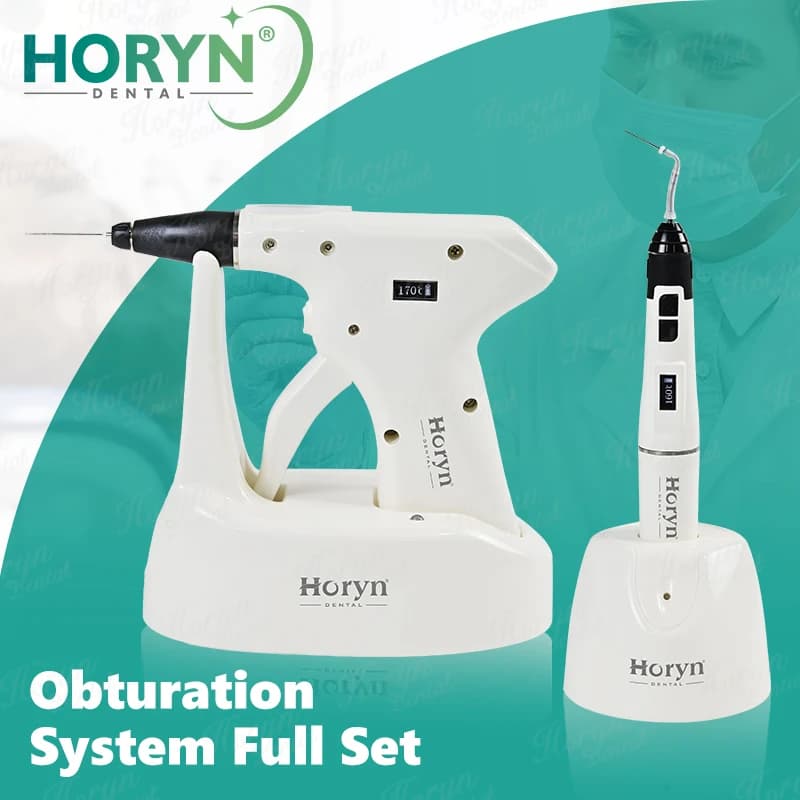 2 in 1 Sistema di otturazione endo dentale Pistola di riempimento hot melt Penna Display LCD OLED 4PCS Punta di riscaldamento Strumenti di odontoiatria endodonzia