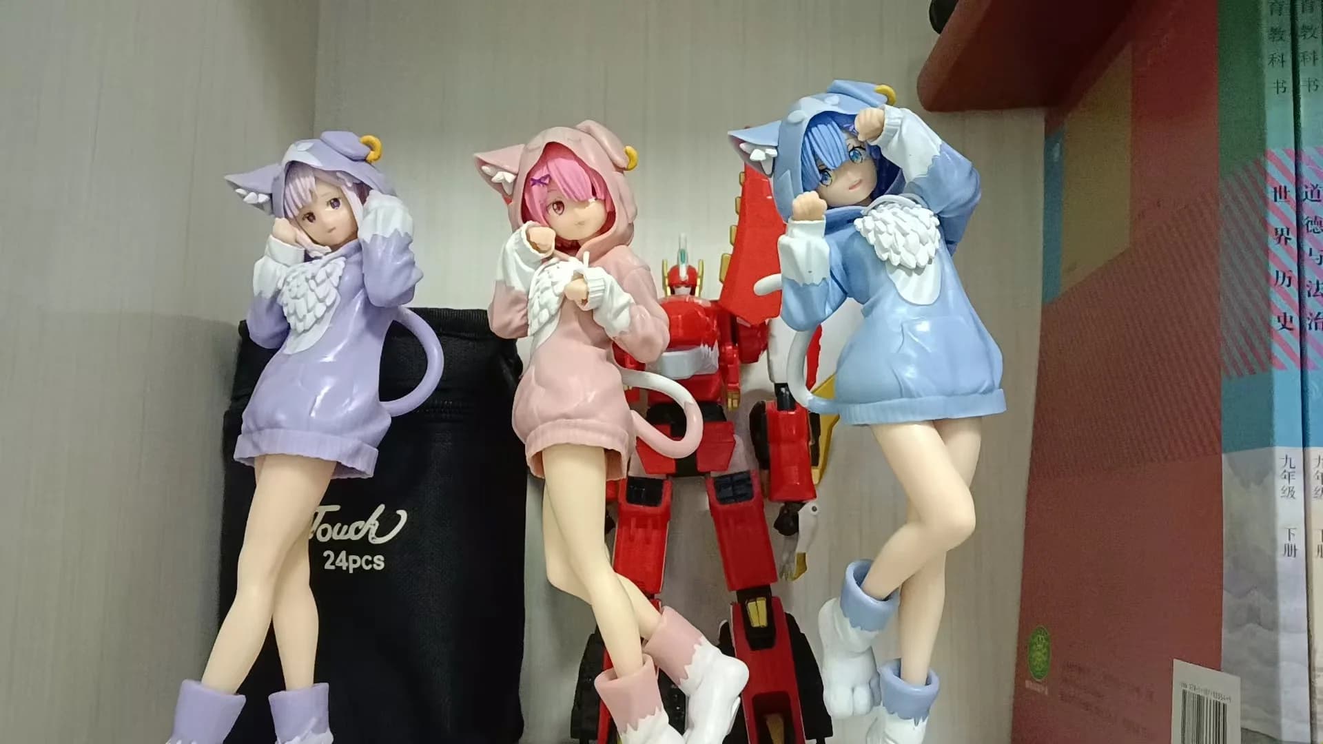 Re:Zero - Inizio di una nuova vita in un altro mondo - Statuetta/Ornamento modello Rem con orecchie da gatto (Sakura Rem)
