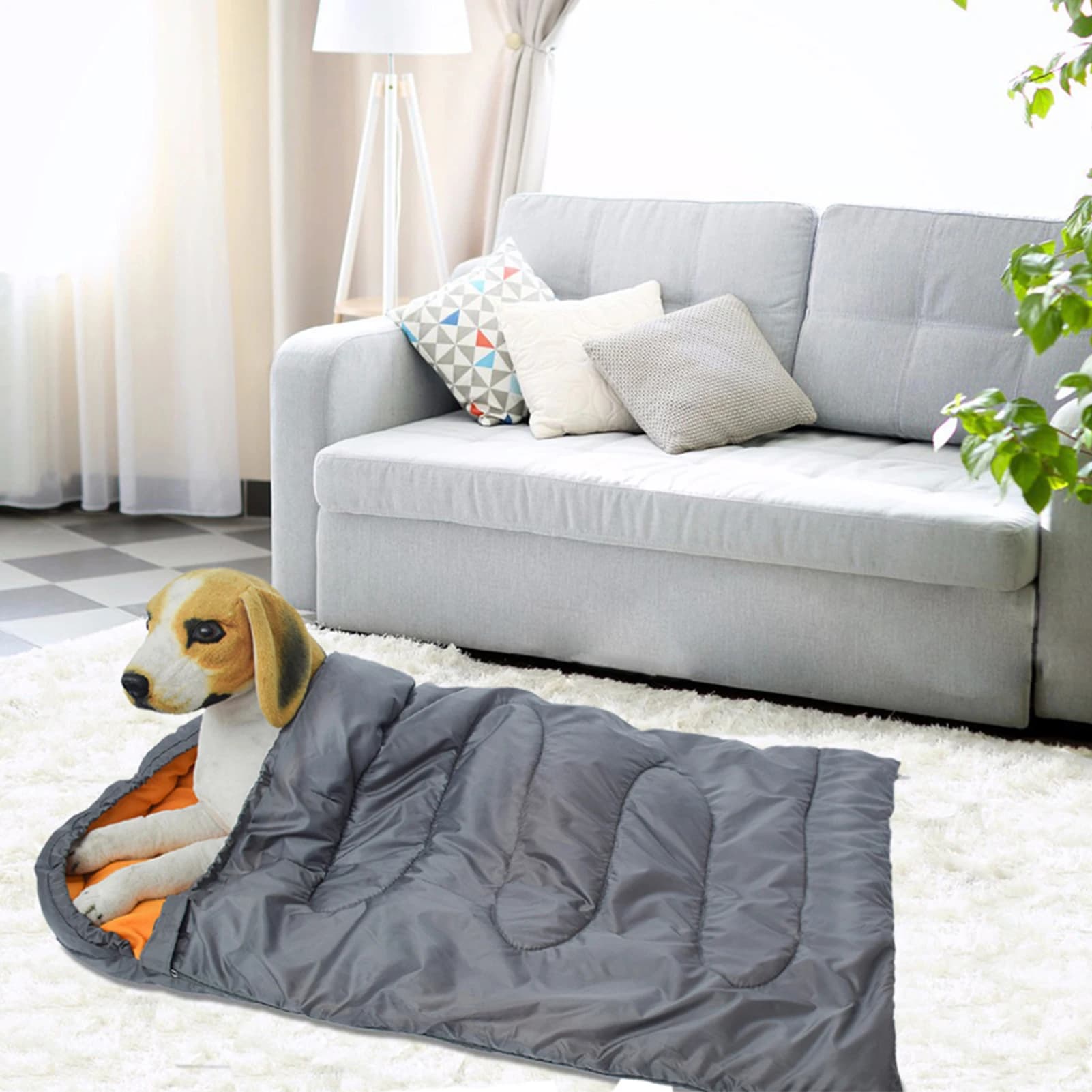 Durable thick dog sleeping bag waterproof bed for pets outdoor warm dog mat Portable design high quality material
