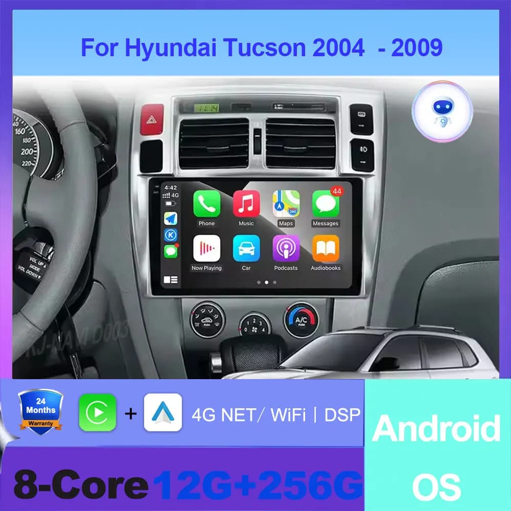 Per Hyundai Tucson 2006 - 2013 Android 16 Auto Radio Car Multimedia Video Player Navigazione GPS DSP Wireless Carplay