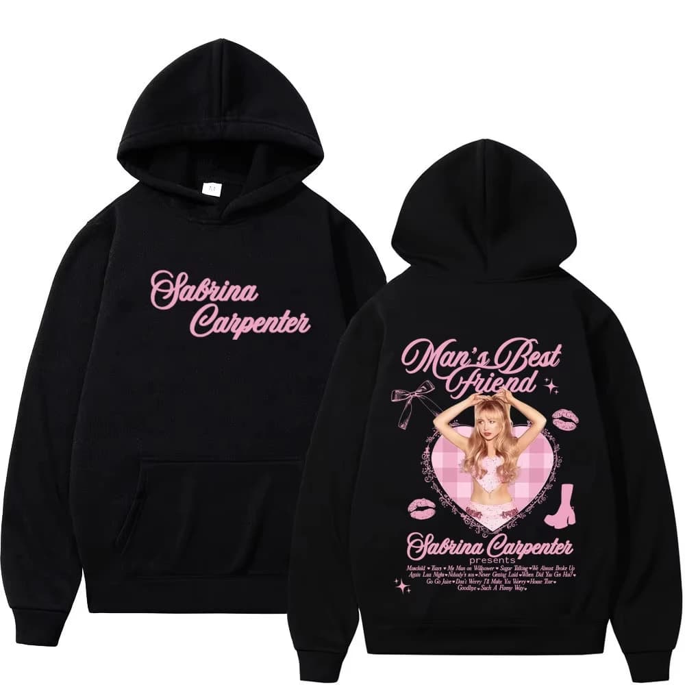 Felpe Grafiche Singer Sabrina Carpenter Tour 2026 Uomo Donna, Felpa con Cappuccio Harajuku a Maniche Lunghe, Tuta Casual Larga, Regali per i Fan