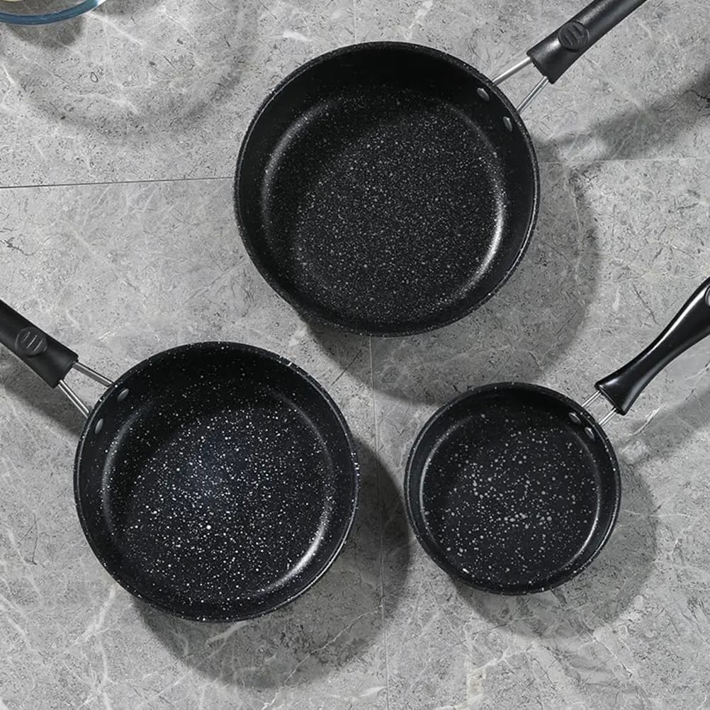 Mini Padella Antiaderente in Acciaio Inox con Fondo Piatto per Omelette e Pancake, Utensile da Cucina