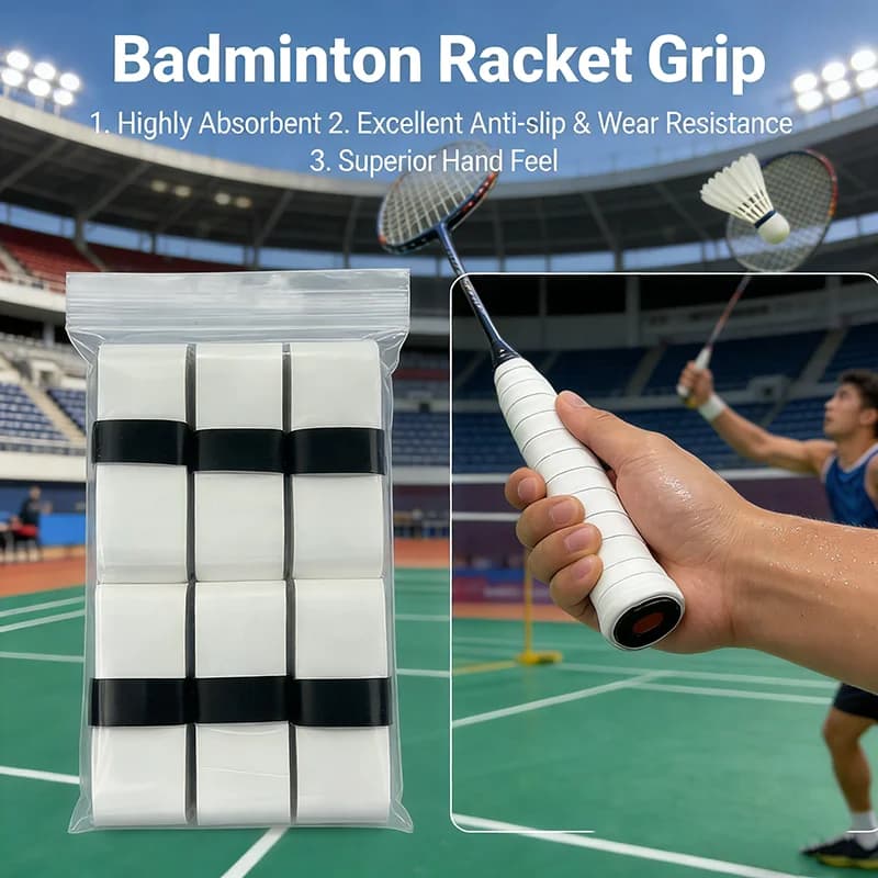Set of 6/10 pieces of anti-slip bands for badminton handle, grip pads for tennis racks, shock grip bands